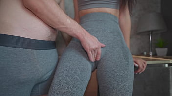Can't Stop Touching Step Mother After The Gym! Yoga Pants Sex and Creampie 4k