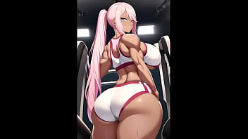 Bodybuilding workout women ai art compilation