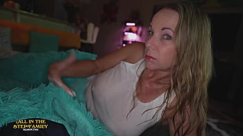 Stepmom Cuddles Stepson To Keep Warm! Cum In Mouth. ~ Kymber Leigh