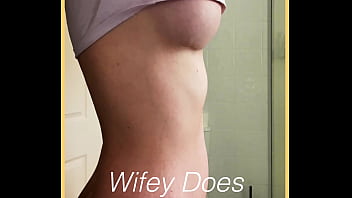Wife shows of amazing body