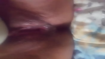 Latina mom masturbating with strong vibrator