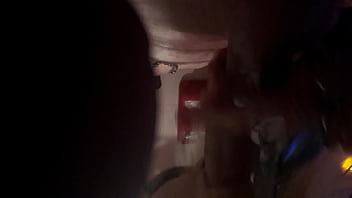 Blonde sucking dick in the tub