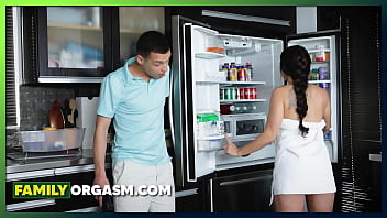 FamilyOrgasm - Exotic Milf Having a Second Round with her Stepson at Kitchen