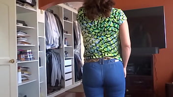 Stepbrother masturbates watching me dress, I get excited and ask him to fuck me