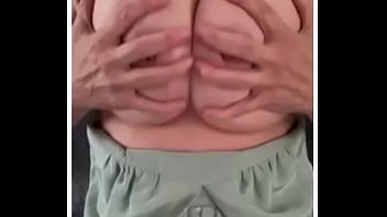 MILF Plays with her huge tits