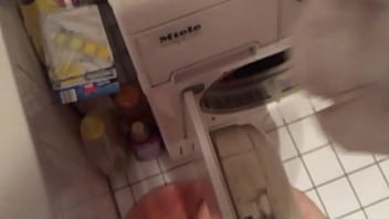 CUMMING ON FRIENDS MOM BBW PANTIES AND PUTTING BACK INTO THE DRYER