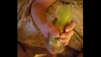 Milf jerking me with stroker