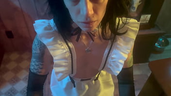 Dutiful housewife sucks his dick after work 1