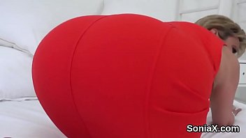 Unfaithful british milf lady sonia presents her huge naturals