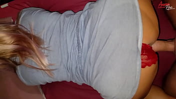 Under the stepmother's dress there were bard panties