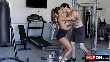 Sexy busty slut seduces guy at the gym and fuck him good - Aila Donovan, Lucky Fate
