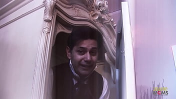 Amazing threesome action with a blonde milf and a beautiful Indian woman getting their assholes fucked hard