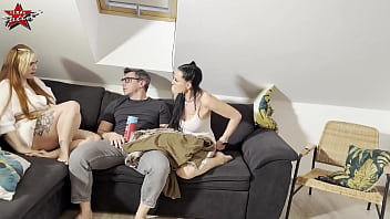 Horny Sluts Anja Amelia & Texas Patti Jump On Denis Marti's Big Cock!