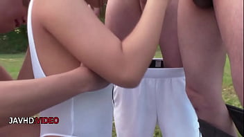 Japanese Seductive Sensations Sara Saijos Outdoor Group Fuck Fantasies