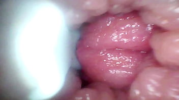 Endoscope camera records my wife's G spot. Educational video