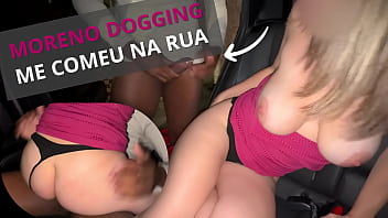 Dogging Night: NandaNua Used in the Street by a BBC Stranger While My Cuck Watched / Usada na Rua por um Negão Desconhecido na Frente do Corno