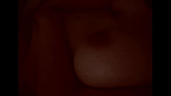 Hot real amateur milf with big boobs masturbate for husband to a relaxing orgasm.