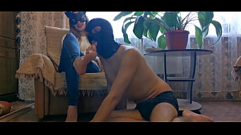 My pet licks my sexy feet FOOT WORSHIP