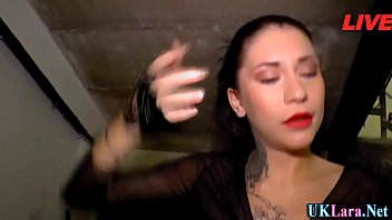 Stockings whore strapon