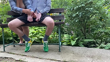 Mother-in-law loves to flash her natural tits and jerk off her son-in-law's dick