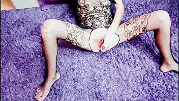 Amateur Opened Her Ass and Holes in Stockings