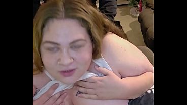 Phat booty white girl gets plowed and swallows her step brothers cum