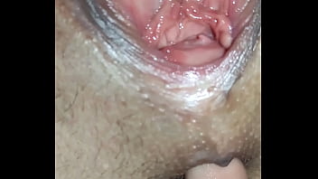 My husband spreads my pussy when he fucks me in the ass
