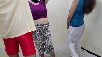 Unique threesome anal fucking of mother-in-law (Saas) and wife, indian rough anal sex where fun and moans of Big ass with Cock