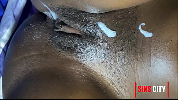 Big booty & slim thick ebony girl receives a BBC