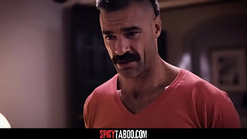 Bigamist husband joins in a threesome with his two wives after he caught them kissing