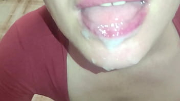 Newly Married Slut Wife Cheating her Husband offering her Ass and Mouth to her Stepson