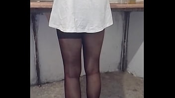 Azgın türk kadını külotlu çorap fantazisi