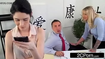 Horny Big Boobs Boss Keeps Her Employee Busy During Office Hours