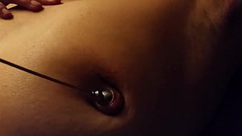 Nippleringlover milf inserting 16mm bead in extreme stretched pierced nipple