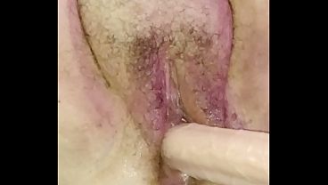 Fat Hairy Slut Fucked with Multiple Toys