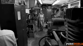 Stacked sex fiend Karma Rx fucks mechanic until he cums all over her tits GP1432