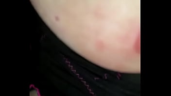M. jerks her pussy out of which secretion comes out