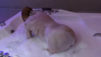 In the motel jacuzzi with my husband's best friend before being fucked in the ass