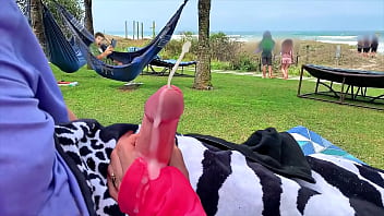 Don't pay attention to them - show everyone how you cum!