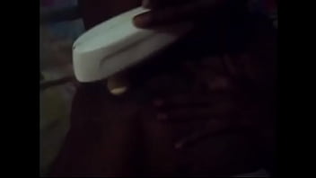 Milf negra Masturbándome