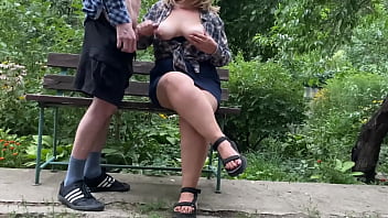 My mother-in-law's gorgeous natural tits are finally all covered in my warm cum! Dreams come true!