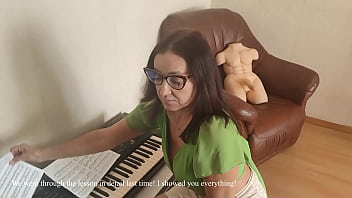 Strict teacher instead of music lesson got sexual experience with sex doll Tantaly and my dick!