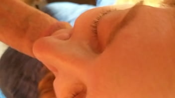 Milf sucking balls and cock and shaft