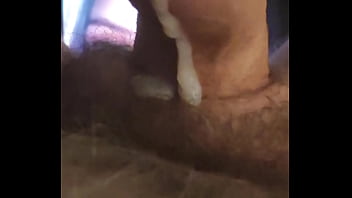 Masturbating and cumming while dirty Marlene lick my ass and suck my balls