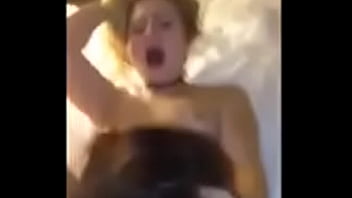 Sex crazed teen sucks a hard fat dick on camera