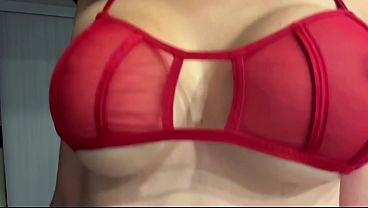 Italian Big Tits Milf Artemisia Love showing her juicy tits wearing a sexy red bra