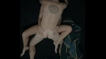 Bird's eye sensual fuck in the bedroom