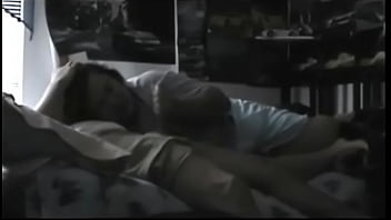 Step moms friend giving son a blowjob