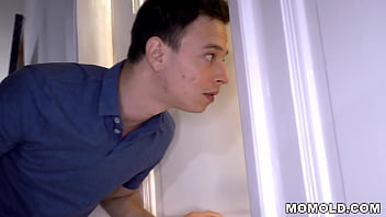 Mature Stepmom Caught On By