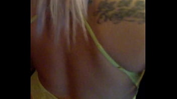 Pawg blonde milf in sexy lingerie shaking her big ass